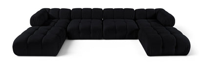 Orin - Velvet 6 Piece Modular Double Chaise Sectional