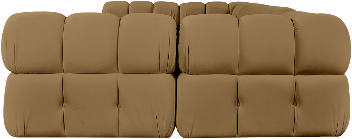 Orin - U-Shaped Velvet 6 Piece Modular Sectional