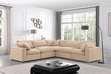 Load image into Gallery viewer, Comfy - 5 Piece Velvet Modular Corner Sectional
