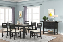 Load image into Gallery viewer, Sable Crest - 5 Piece Set (Rectangle Dining Table &amp; 4 Chairs) - Black
