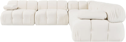 Orin - Velvet Fabric 5 Piece Modular Sectional