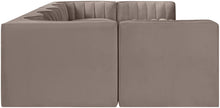Load image into Gallery viewer, Rummi - Velvet Performance Fabric Upholstered 7 Piece Modular Sectional (With 2 Corner Chairs)
