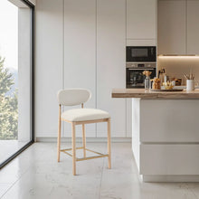 Load image into Gallery viewer, Riccio - Stool - Natural And Gold Frame
