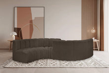 Load image into Gallery viewer, Arc - Boucle Fabric 6 Piece Modular Sofa - Black
