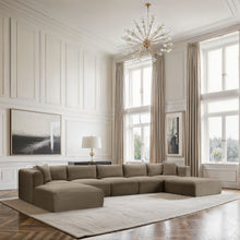 Load image into Gallery viewer, Shaggy - Fabric 7 Piece Modular Sectional With 2 Ottomans
