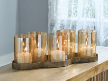 Load image into Gallery viewer, Evereton - Candle Holder - Antique Gold Finish
