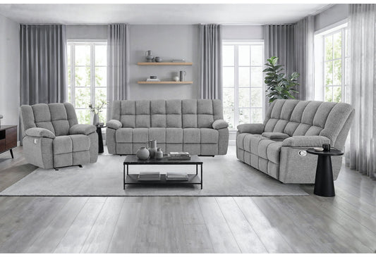U6000 - Reclining Sofa / Console Reclining Loveseat - Smoke
