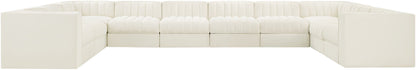 Rummi - Velvet Performance Fabric Upholstered 10 Piece Modular Sectional