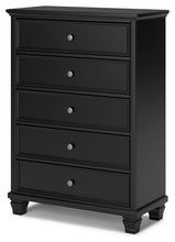 Load image into Gallery viewer, Lanolee - Five Drawer Chest - Black
