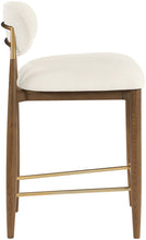 Load image into Gallery viewer, Riccio - Fabric Stool - Walnut Frame
