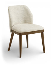Load image into Gallery viewer, Valeo - Linen Textured Fabric Upholstered Dining Chair (Set of 2) - Painted Brown Base

