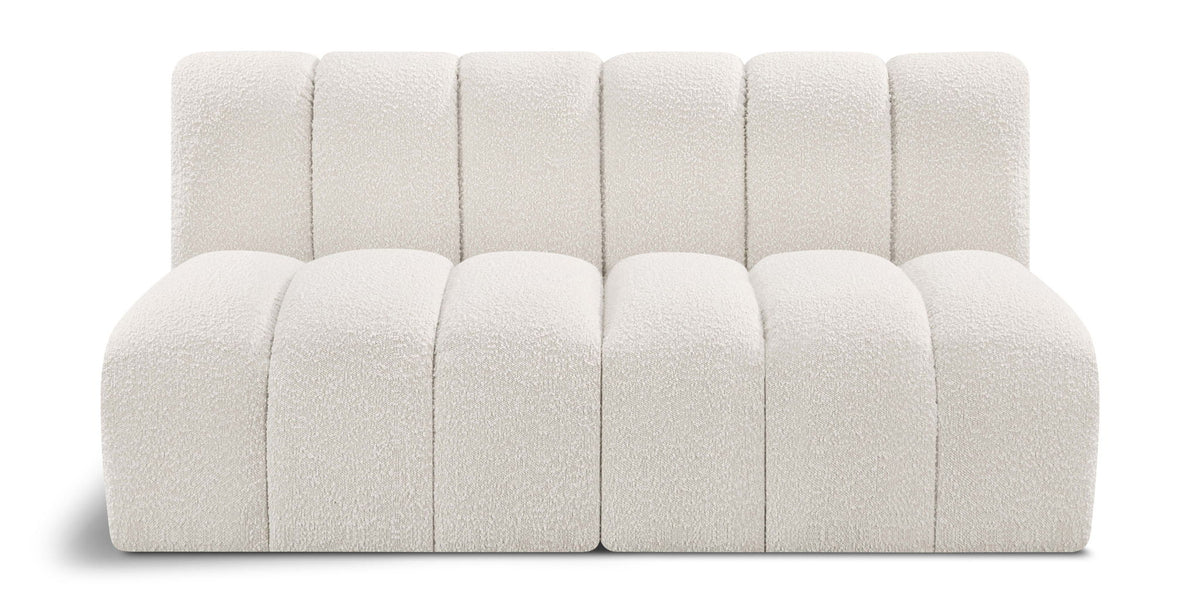 Arc - Boucle Fabric 2 Seats Modular Sofa