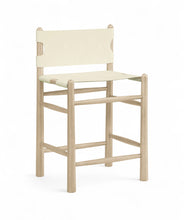 Load image into Gallery viewer, Santos - Upholstered Counter Stool With Stained Natural Base
