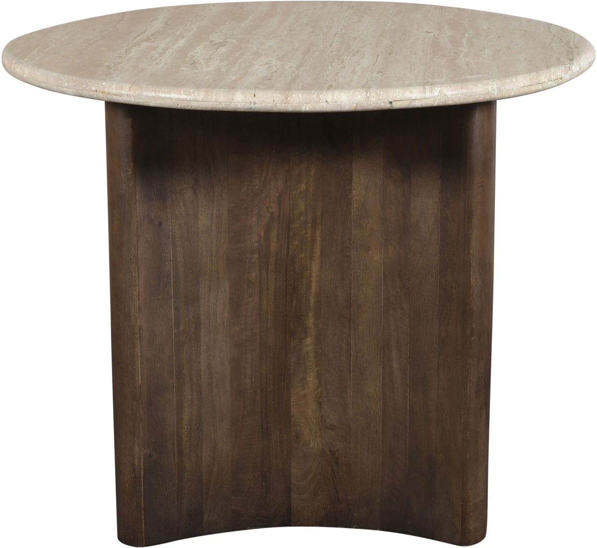 Pietra - Travertine And Mango Wood Dining Table