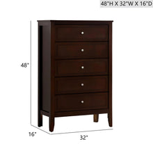 Load image into Gallery viewer, Daniel - Chest, 5 Drawer Storage Unit
