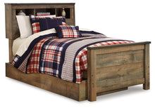 Load image into Gallery viewer, Trinell - Twin Bookcase Bed With 1 Large Storage Drawer - Brown
