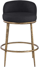 Load image into Gallery viewer, Ferro - Upholstered Counter Stool With Brushed Gold Base
