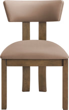 Load image into Gallery viewer, Lavrin - Vegan Leather Upholstered Dining Side Chair (Set of 2) - Walnut Base
