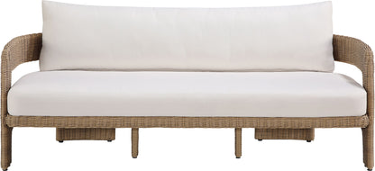 Sandbay - Olefin Water Resistant Fabric And Wicker Outdoor Patio Sofa