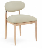 Load image into Gallery viewer, Riccio - Faux Leather Dining Side Chair (Set of 2) - Natural Frame
