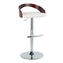 Load image into Gallery viewer, Grotto - Contemporary Adjustable Barstool &amp; Swivel With Rounded T Footrest (Set of 2)
