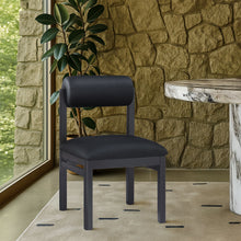 Load image into Gallery viewer, Roundhill - Faux Leather Dining Chair (Set of 2) - Black Frame

