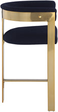 Load image into Gallery viewer, Romeo - Boucle Counter Stool With Gold Base (Set of 2)
