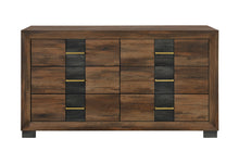 Load image into Gallery viewer, Optimus - 4 Piece Bedroom Set (Queen Bed, Dresser, Mirror And Nightstand) - Black / Brown
