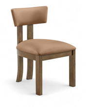Load image into Gallery viewer, Lavrin - Vegan Leather Upholstered Dining Side Chair (Set of 2) - Walnut Base
