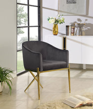 Load image into Gallery viewer, Xavier - Dining Chair with Gold Legs
