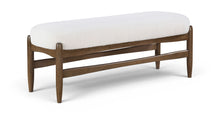 Load image into Gallery viewer, Briar - Faux Sheepskin Upholstered Bench
