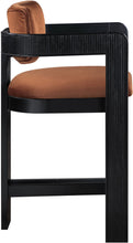 Load image into Gallery viewer, Sacha - Velvet Stool With Black Base

