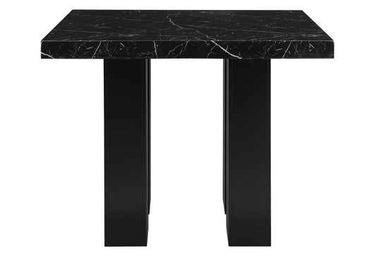 D04 - 5 Piece Dining Room Set (Bar Table And Four Bar Stools) - Black