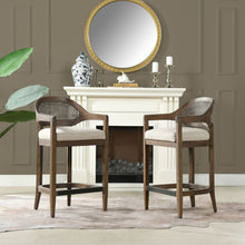 Load image into Gallery viewer, Americana - Mid-Century Modern Cane Back Counter Stool
