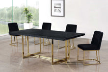 Load image into Gallery viewer, Heidi - Dining Chair with Gold Legs (Set of 2)
