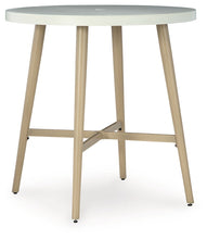 Load image into Gallery viewer, Seton Creek - Round Bar Table With Umbrella Option - Beige
