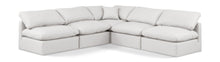 Load image into Gallery viewer, Indulge - Faux Leather 5 Piece Modular Corner Armless Sectional
