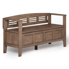 Load image into Gallery viewer, Adams - Entryway Storage Bench - Rustic Natural Aged Brown
