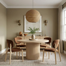 Load image into Gallery viewer, Velora - Upholstered Dining Chair (Set of 2) - Natural Base

