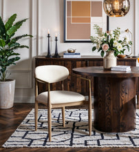 Load image into Gallery viewer, Riccio - Dining Arm Chair (Set of 2) - Natural And Gold Frame
