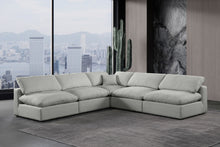 Load image into Gallery viewer, Comfy - 5 Piece Linen Modular Corner Armless Sectional
