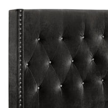 Load image into Gallery viewer, Huxley - 6/6 King Headboard, Footboard And Slats - Black
