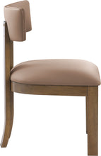 Load image into Gallery viewer, Lavrin - Vegan Leather Upholstered Dining Side Chair (Set of 2) - Walnut Base
