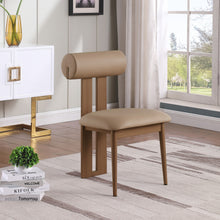 Load image into Gallery viewer, Dario - Faux Leather Dining Chair With Brown Frame (Set of 2)
