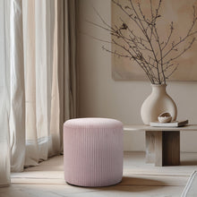 Load image into Gallery viewer, Roy - Round Microsuede Ottoman / Stool
