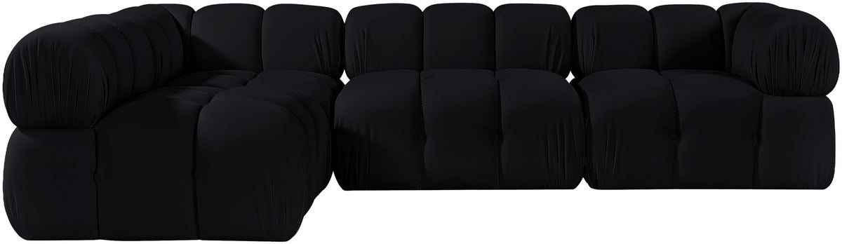 Orin - Fabric Velvet 4 Piece Modular Sectional