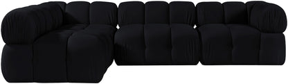 Orin - Fabric Velvet 4 Piece Modular Sectional