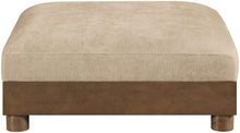 Load image into Gallery viewer, Turin - Chenille Fabric Upholstered Modular Ottoman - Walnut Base
