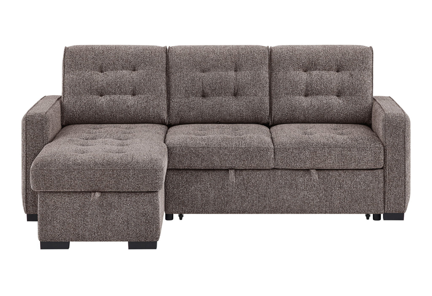 U0707 - Sofa Bed Reversible Chaise - Brown