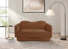 Load image into Gallery viewer, Bloom - Teddy Fabric Loveseat - Saddle
